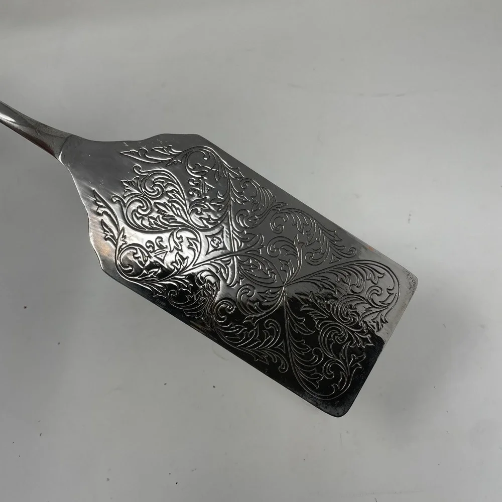 Godinger Silver Art Co Ornate Engraved Silver Plated Lasagna Server with Box